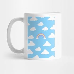 rainbow and clouds Mug